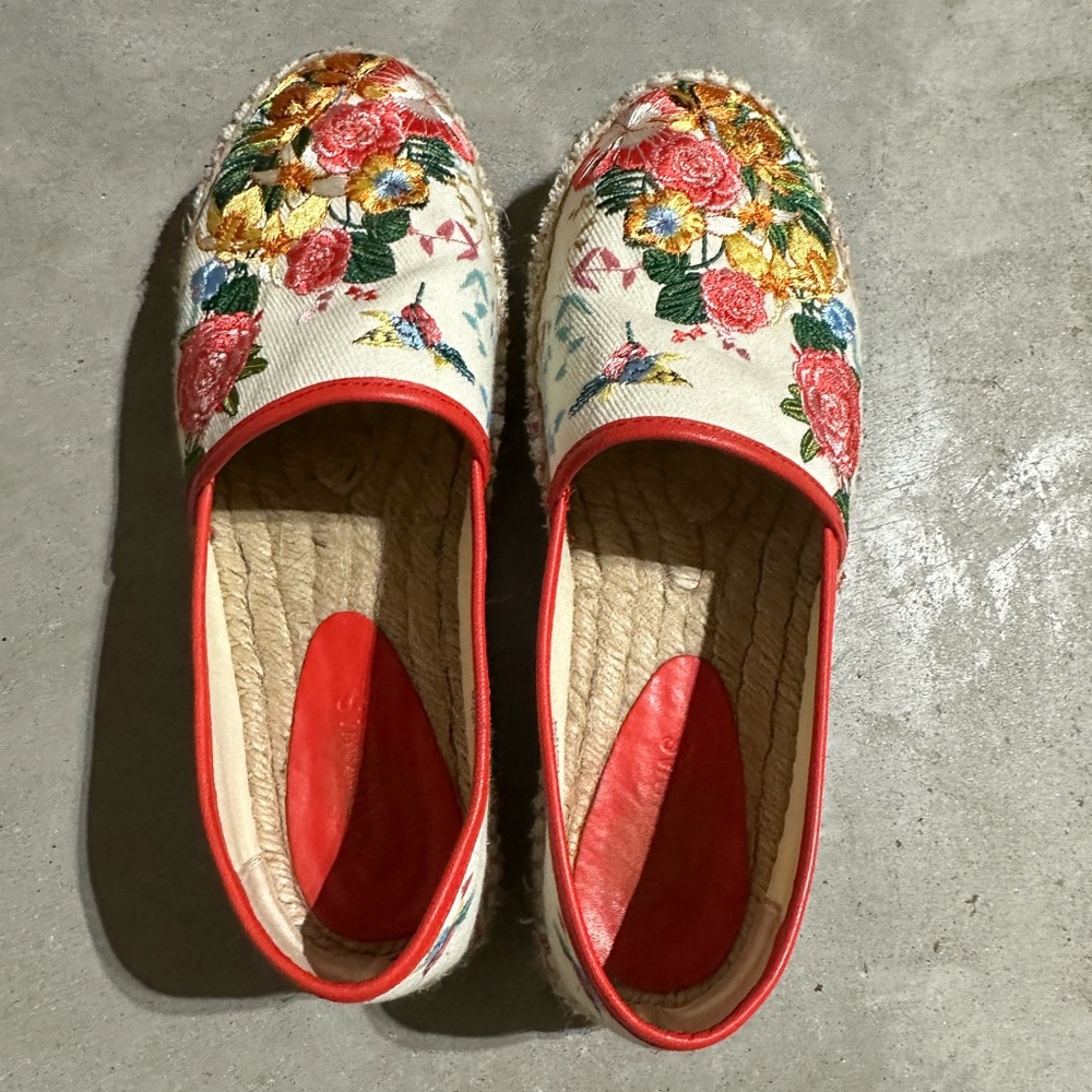 Pre-loved embroidered espadrilles